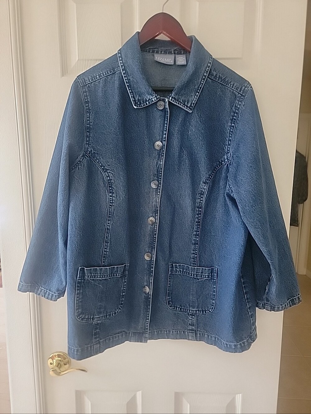 Liz & Me Cotton Jacket Women's Blue